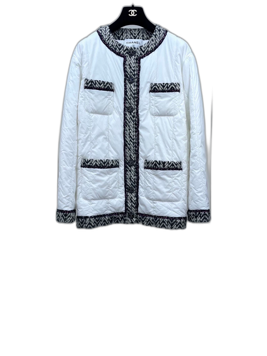 Chanel White Cotton Jacket
