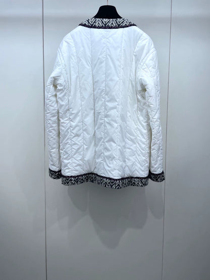 Chanel White Cotton Jacket