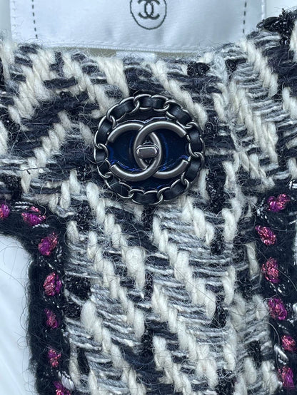 Chanel White Cotton Jacket