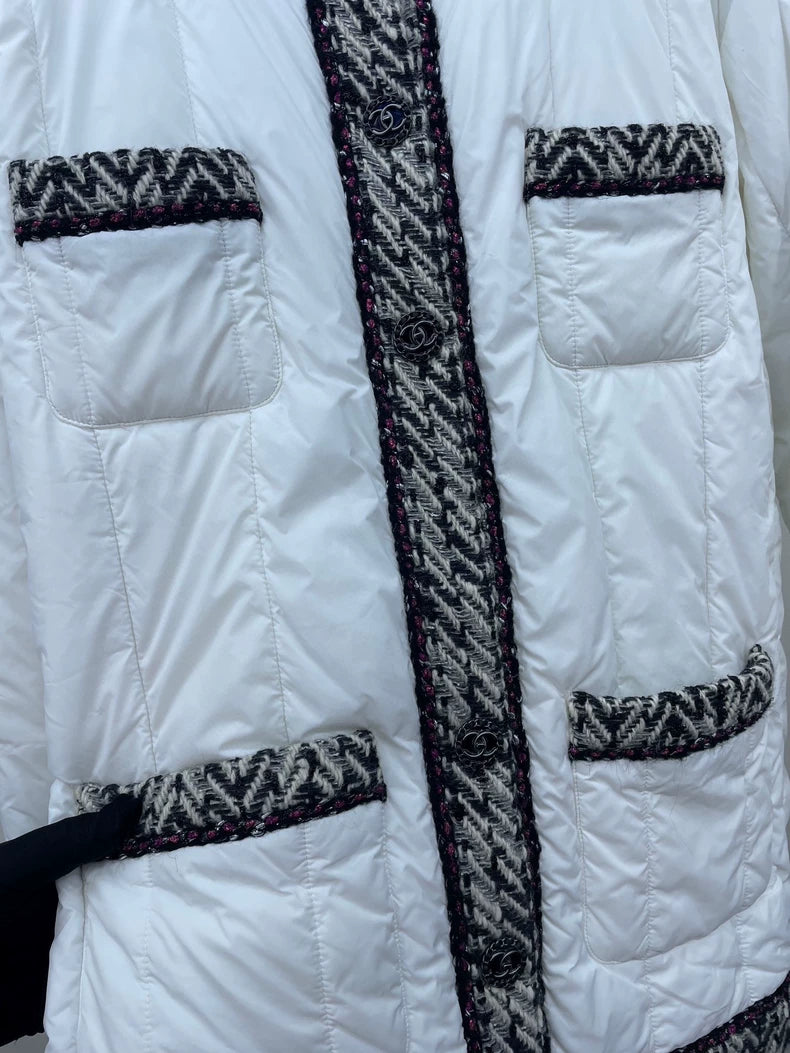 Chanel White Cotton Jacket
