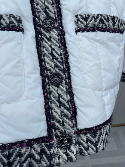 Chanel White Cotton Jacket