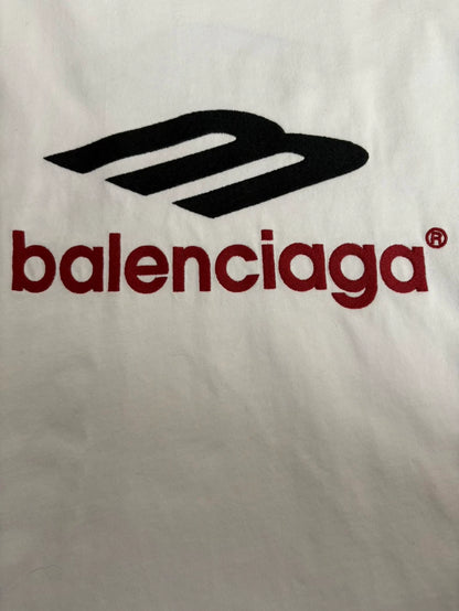 Balenciaga White Short Sleeve T-Shirt
