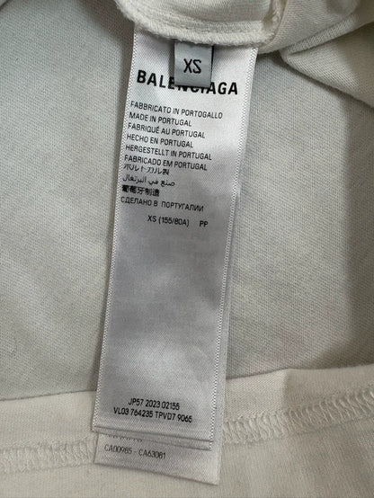 Balenciaga White Short Sleeve T-Shirt
