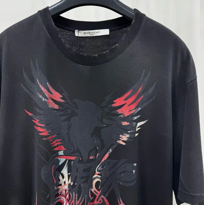 Givenchy Black Logo Print Men's T-Shirt 0089