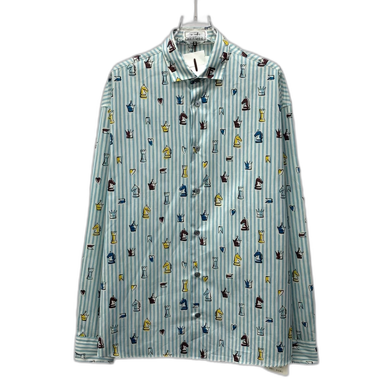 Hermes Cartoon Print Long Sleeve Shirt