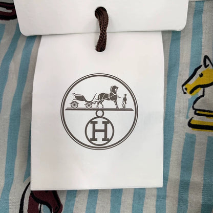 Hermes Cartoon Print Long Sleeve Shirt