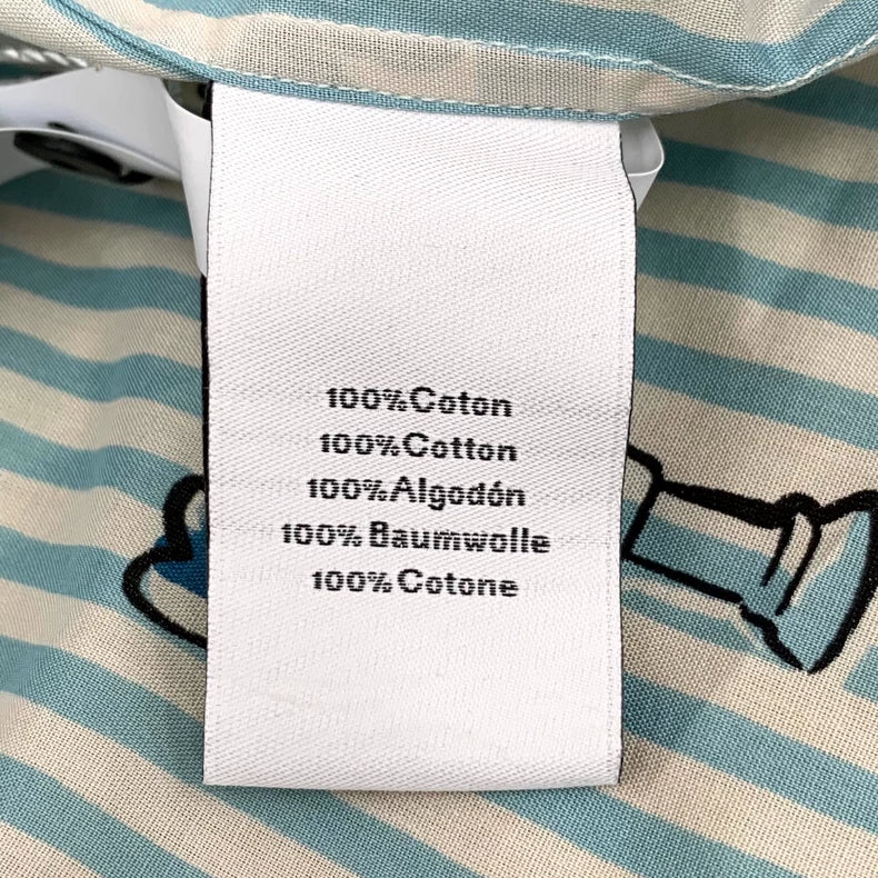 Hermes Cartoon Print Long Sleeve Shirt