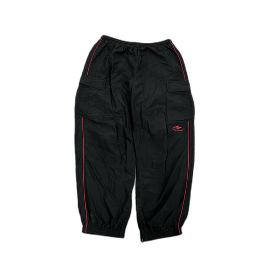 Balenciaga Black Red Sports Pants