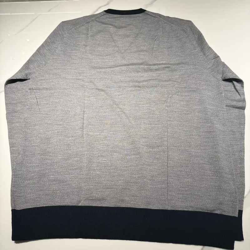 Prada Men's Knit Sweater in Dark Gray
