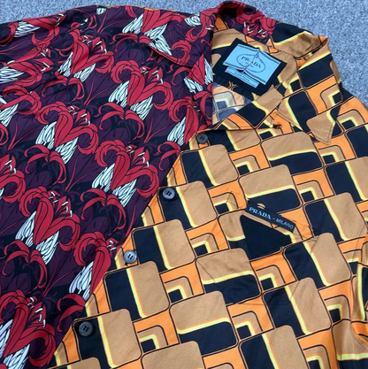 Prada Colorful Men's Shirt in Polyester Blend