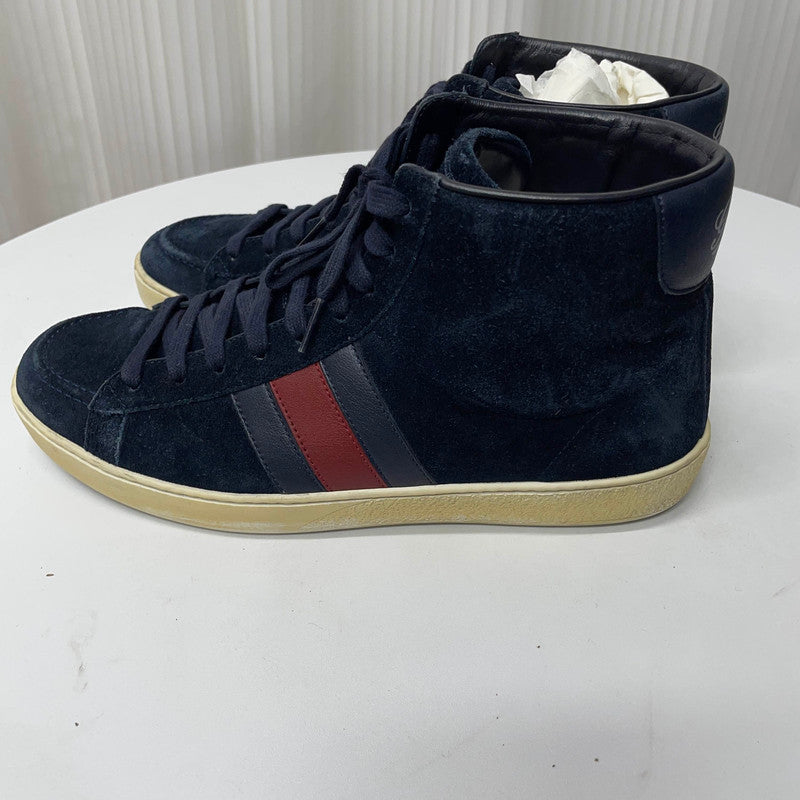 Gucci Suede High-Top Sneakers for Men 0079