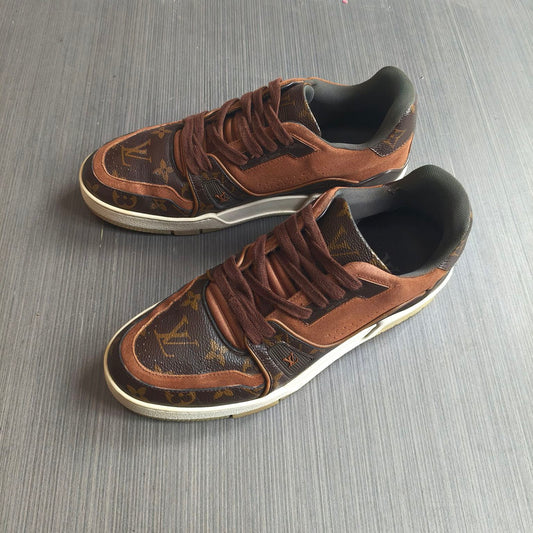 Louis Vuitton Brown Low-Top Trainer Sneakers 0079