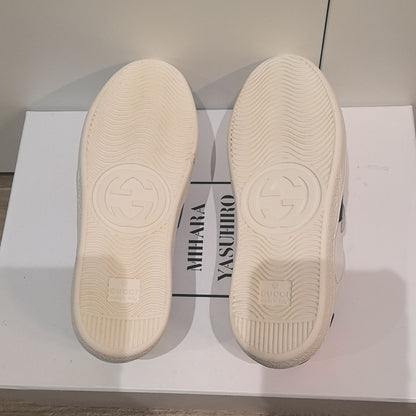 Gucci ACE Kids Low-Top Sneakers in White 0079