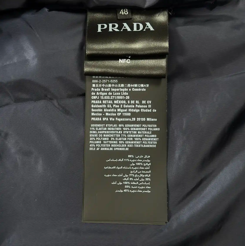Prada M Size Dark Blue Men’s Jacket