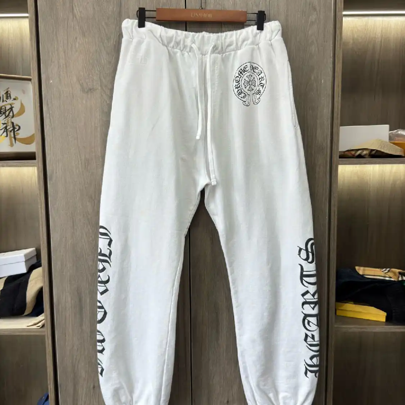 Chrome Hearts White Casual Pants for Men 0089