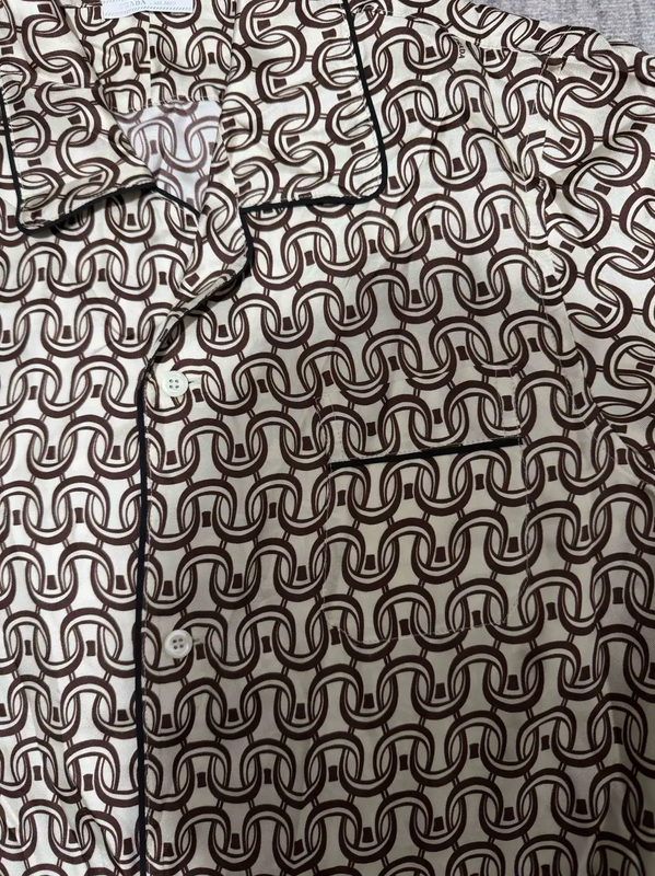 Prada White Silk Printed Jacket