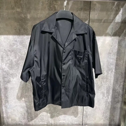 Prada Black Acetate Men's Outerwear Jacket