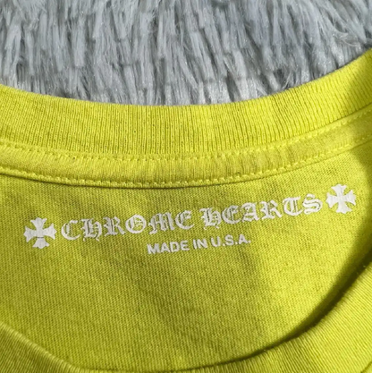 Chrome Hearts Yellow Cotton Men's T-Shirt 0089