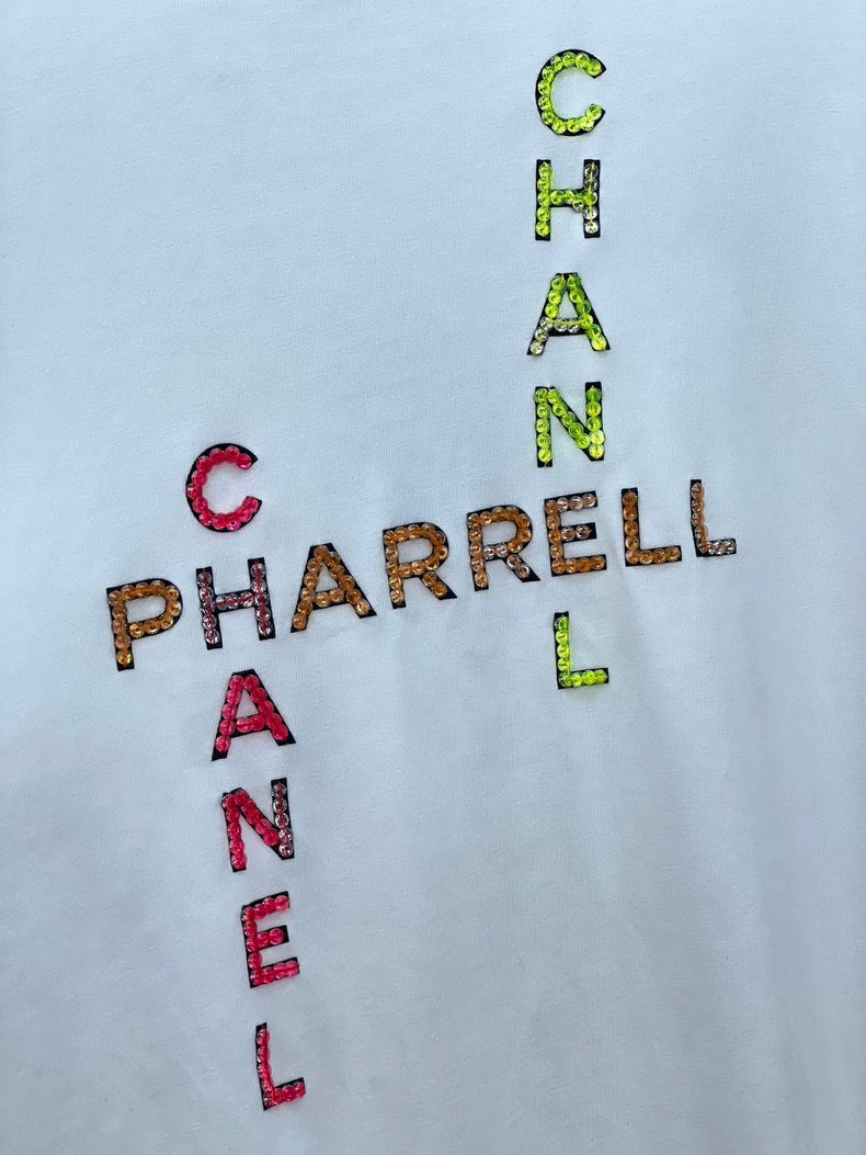 Chanel Colorful Logo Short Sleeve T-Shirt