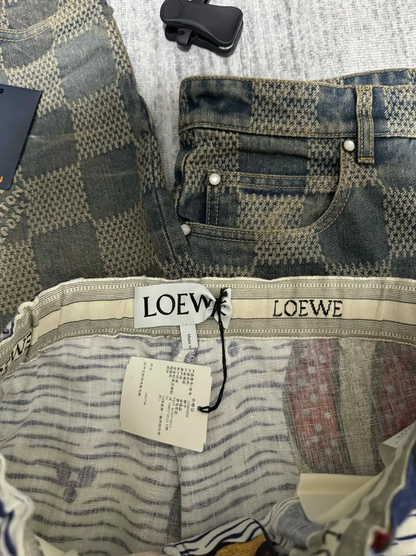 Loewe Colorful Embroidered Casual Pants 0089