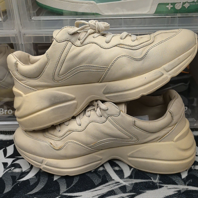 Gucci Rhyton Leather Lips Print Casual Sneakers 0079