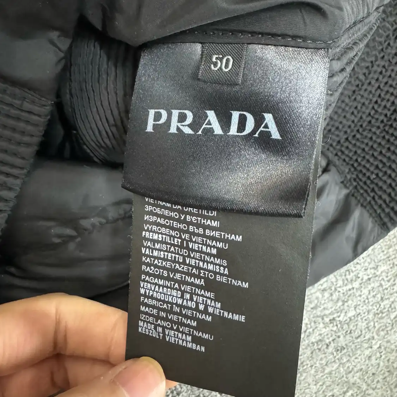 Prada Black Cotton Men's Outerwear Jacket