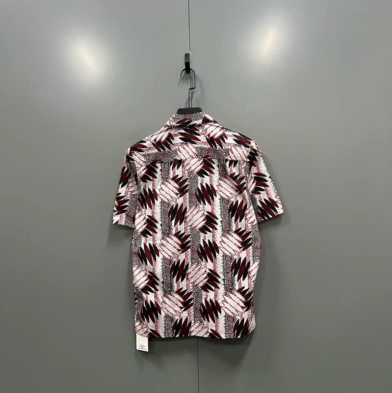 Prada Colorful Cotton Short Sleeve Shirt