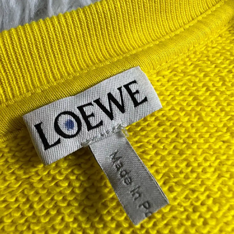 Loewe Men's Yellow Cotton Sweatshirt 0089