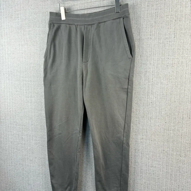 Prada Gray Cotton Logo Sweatpants for Men