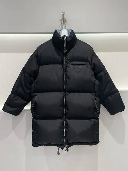 Prada Classic Black Long Puffer Jacket