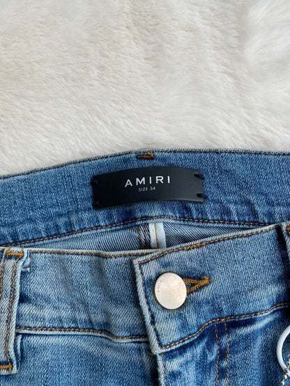 Amiri Worn Look Distressed Jeans