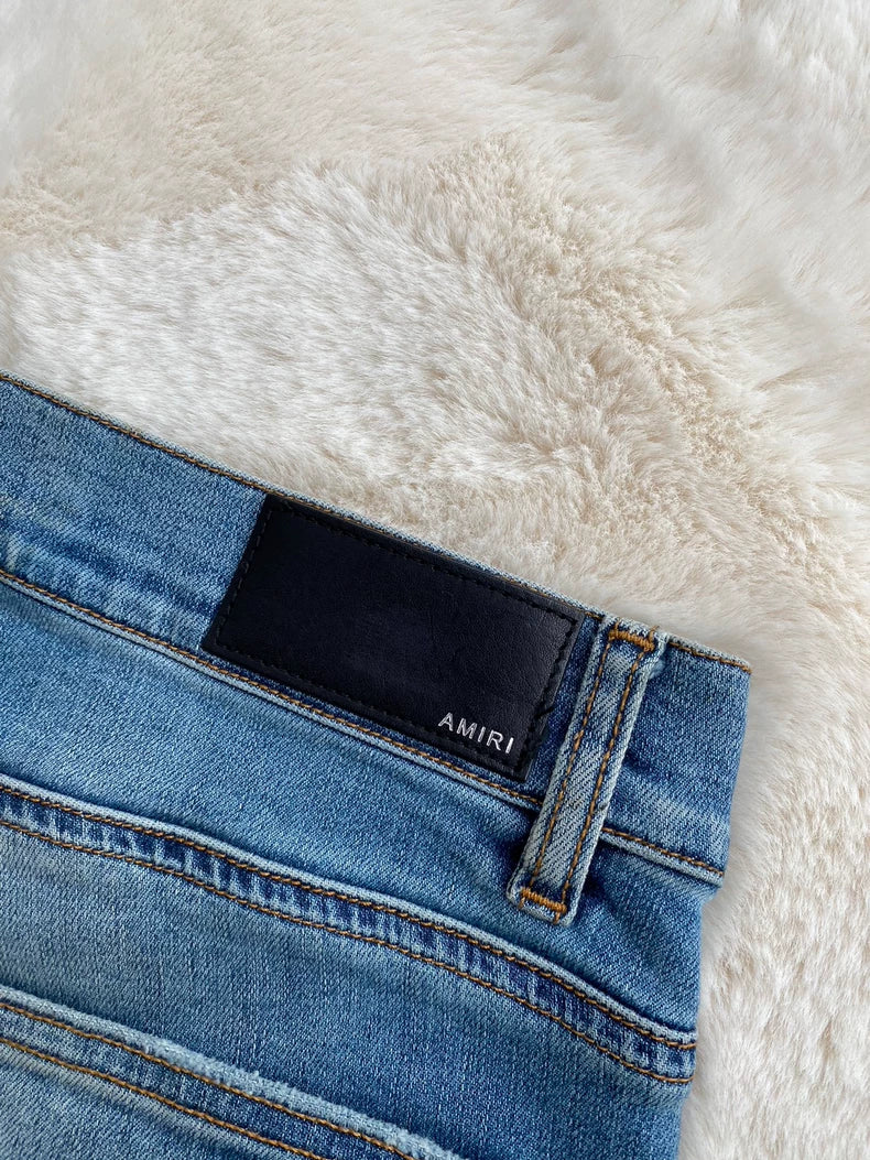 Amiri Worn Look Distressed Jeans