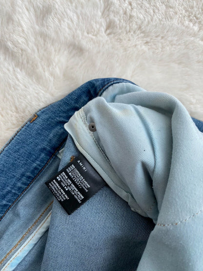Amiri Worn Look Distressed Jeans