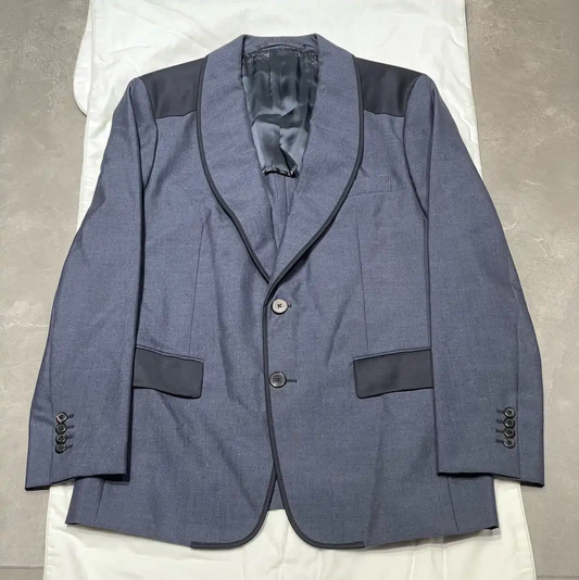 Prada Men's Blue Oversized Jacket