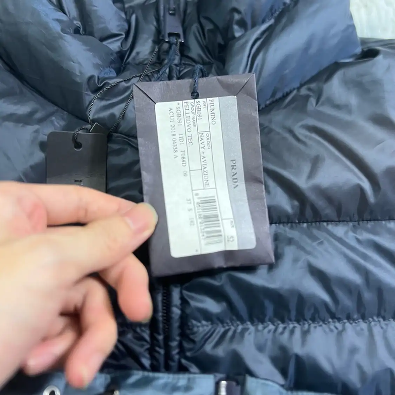 Prada Black Men's Down Jacket Size L