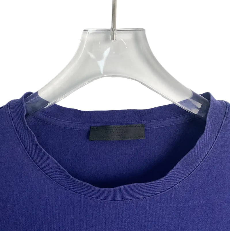Prada Men's Navy Cotton T-Shirt
