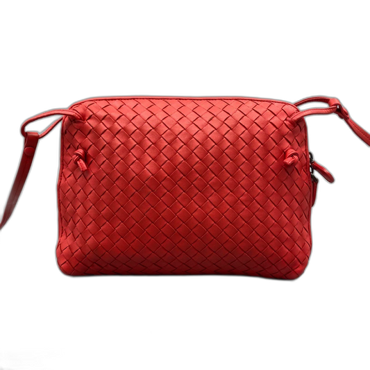 BV Woven Leather Crossbody Bag
