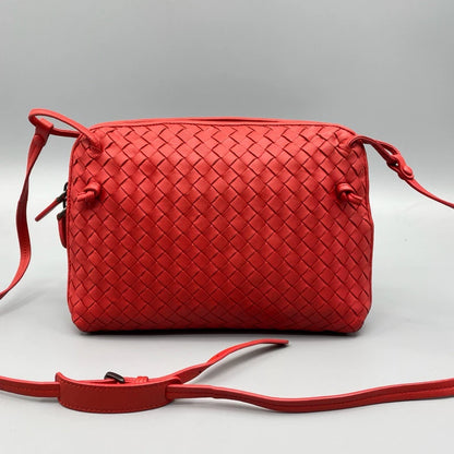 BV Woven Leather Crossbody Bag
