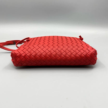 BV Woven Leather Crossbody Bag