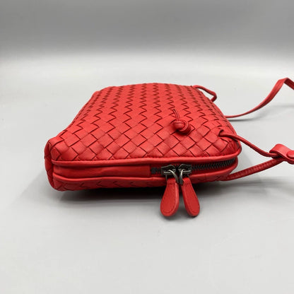 BV Woven Leather Crossbody Bag