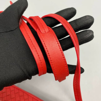 BV Woven Leather Crossbody Bag