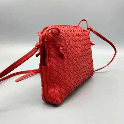BV Woven Leather Crossbody Bag