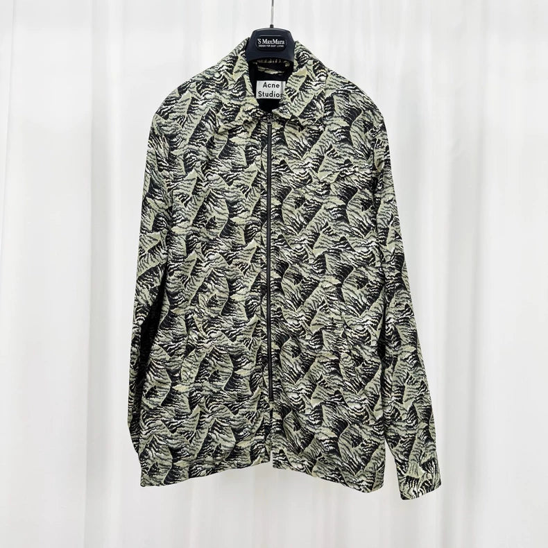 Acne Studios Green Mountain Print Zip Jacket-yf