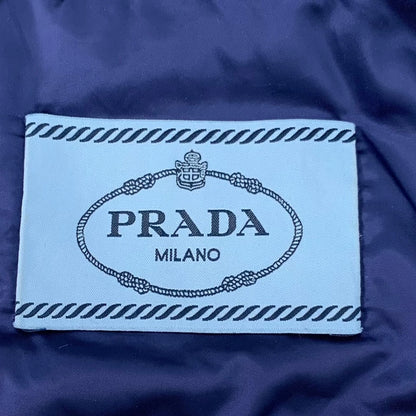 Prada Navy Puffer Jacket with Logo
