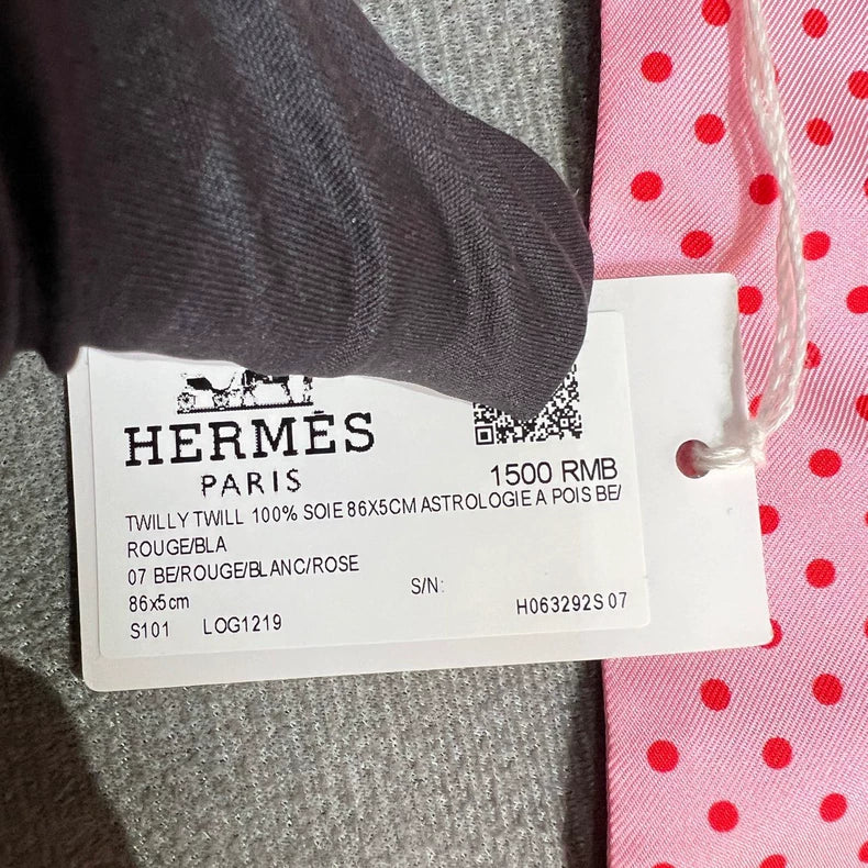 Hermes Twilly Silk Scarf