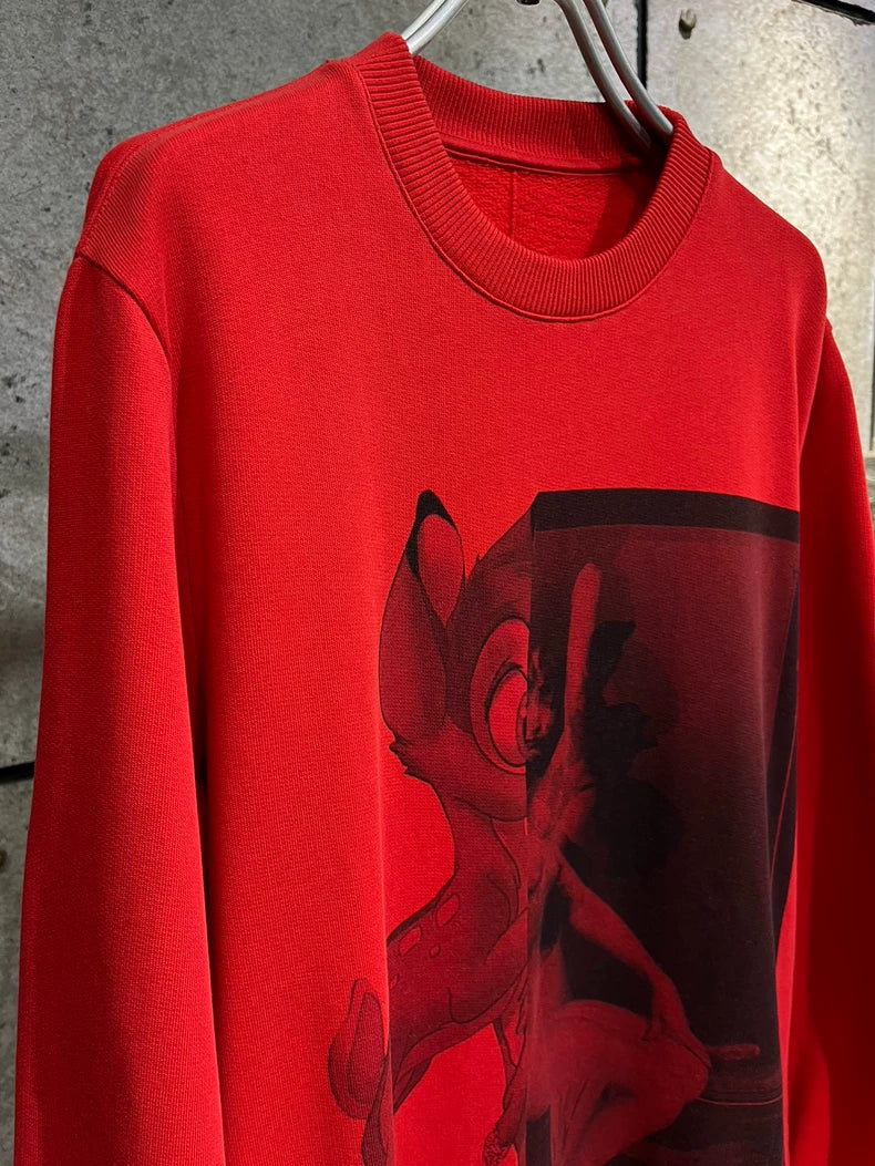 Givenchy Red Bambi Sweatshirt XS