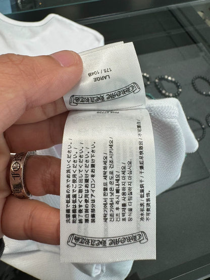 Chrome Hearts White Waffle Long Sleeve Top-yf