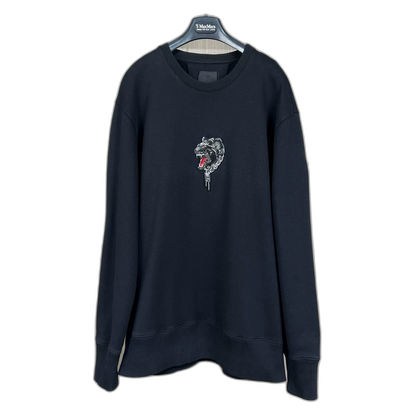 Givenchy Black Embroidered Sweatshirt XL