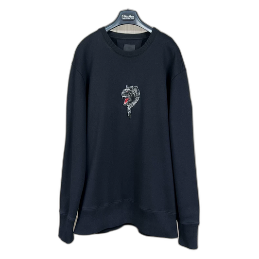 Givenchy Black Embroidered Sweatshirt XL