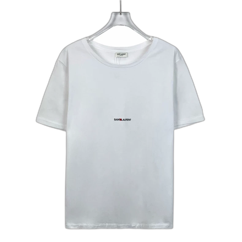 Saint Laurent Cotton Logo Print T-Shirt